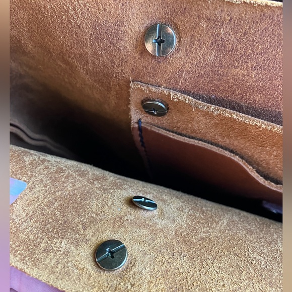 HONEY 🍯 Portland Leather Goods medium classic tote Grizzly handles Modified - Picture 4 of 6